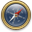 Compass Gold x Blue Icon 32x32 png